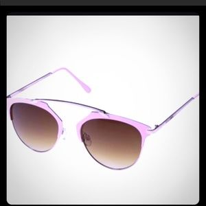 Pink Betsey Johnson Aviator Style Sunglasses